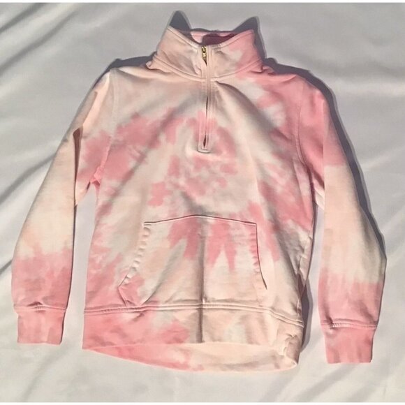 J Crew - 1/4 zip - pullover Barbie Core preppy - tie dye - Size Small - Picture 1 of 4